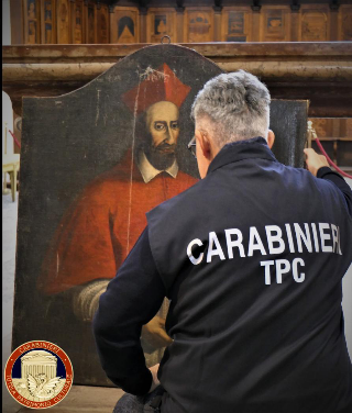Vercelli, restituito alla basilica un antico quadro del cardinale Bicchieri
